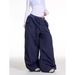 Women's Clothing Slim Fit Cargo Pants Autumn Arrival Spliced Elastic Waist Multi Pocket Loose Fit Street Dance Denim_ecoleips.com