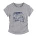 Women's Pure Cotton Short Sleeve T-Shirt Shoulder Cutout Summer Design Unique Style Pleated Waist Cinching Irregular Versatile Top_ecoleips.com