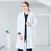 Women's Clothing White Coat Female Short Sleeved Medical Student Male Long Sleeved White Coat Oral Plastic Surgery Laboratory Work Clothes_ecoleips.com