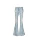 Women's Clothing Waist Jeans For Women Street Hotties Slim Fit Straight Flared Floor Length Trousers_ecoleips.com