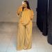 Aria Basics 2025 Summer New Casual Loose V-Neck Striped Short Sleeve Top And Wide-Leg Pants Set For Women_ecoleips.com