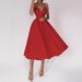 Women's Clothing Multi Color Suspenders Fashion Sexy Swing Evening Dress_ecoleips.com