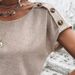 Cross-border Real Shot Of New European And American Fashion Short-sleeve Button T-shirts_ecoleips.com