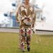 Women's Clothing new long sleeved leisure vacation two piece suit INS loose printed pocket solid suit_ecoleips.com