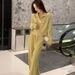 Women's Clothing New Leisure Age Reducing Net Celebrity Sweater Wide Leg Pants Two Piece Suit_ecoleips.com