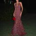 Summer Fashion Printed Dress Backless Multi Layered Hem V Neck Elegant Classy Women's Straps Export Style_ecoleips.com
