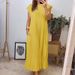 Voya Women's 2026 Spring New Elegant And Fashionable Round Neck Sleeveless Folded Loose Dress_ecoleips.com