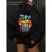 Kinitwear Women's Fall/Winter Pullover Sweatshirt One Color Leisure Standard Made In China_ecoleips.com