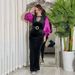 Modest Abaya Dress Elegant Velvet Zip-Up Robe Dress – Stylish Contrast Color Slim Fit Long Dress For Women, Perfect For Parties & Evening Events_ecoleips.com