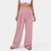 Women's High-Waisted Wide-Leg Pants | 100% Cotton Casual Trousers | Relaxed Fit Flowgy Boho Palazzo Pants For Everyday Comfort_ecoleips.com