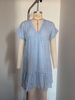 Flowy Short Sleeve Plaid Dress - Women's Loose Fit Casual Summer Dress With Comfortable Relaxed Design_ecoleips.com