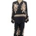 Women's Clothing Irregular Printed Long Sleeved Tops And Trousers Two Piece Set_ecoleips.com