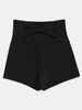 Black High Waist Biker Shorts Women Soft Stretch Tummy Control Workout Shorts Casual Daily Loungewear Sleep Hot Pants_ecoleips.com