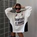 Oversized Letter Print Hoodie – Women's Loose Fit Pullover Sweatshirt | Streetwear Essential (S-L) Season Blender_ecoleips.com