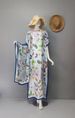 Elegant Fashion Muslim Robe Printed Loose Women's Straight Set Wholesale_ecoleips.com