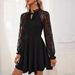Elegant Women's Long Sleeve Dress European American Style Solid Color French Lace Tie Color Block Spring New 2026_ecoleips.com