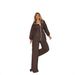 Women's Casual Cotton Two-Piece Set – Embroidered Wide-Leg Pants & Long Sleeve Top (Black/Brown/Camel, Sizes S-Xxl, Euro-Chic Comfort Outfit)_ecoleips.com