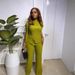Women's Autumn Fashionable Casual Solid Color Two Piece Set Irregular Pants Polyester Spring/Summer Regular Thickness_ecoleips.com