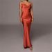 Women's clothing sexy slim hip-covering long solid color dress fashionable temperament long skirt_ecoleips.com