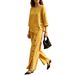 Women's Casual Urban Irregular Trousers And Shirt Set_ecoleips.com