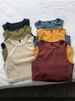 Summer New Ladies Retro Crop Top High Waist Slimming Stretch Slim Short Sleeveless Bottoming Top_ecoleips.com