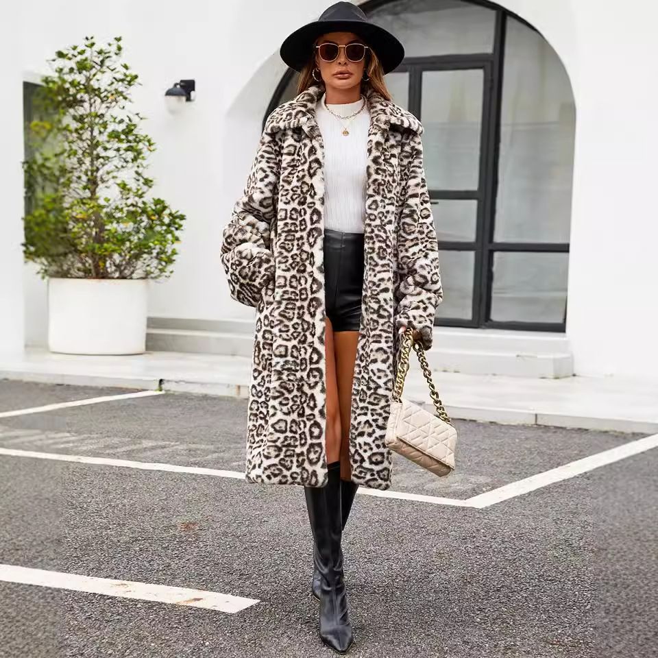 Luxury Faux Fur Coat – Winter Plush Coat With Leopard & Snake Print, Warm & Stylish (S-XXXL)_ecoleips.com