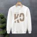 FW25 Matching Couple Cotton Crew Neck Sweatshirt - His & Hers_ecoleips.com