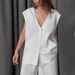 Summer New Cross-Border Comfortable Breathable Cotton Vest Long Pants Pajama Set European And American Wholesale_ecoleips.com