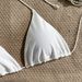 Women's Solid Color Sexy Two-Piece Bikini Set Trendy Fashionable Swimwear Comfortable Support Versatile Style Companion_ecoleips.com