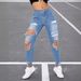 Women’s Clothing jeans spring and summer women's ripped high elastic jeans for women_ecoleips.com