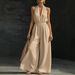Summer V Neck Halter Neck Jumpsuit for Women European American Style Elegant Commuter Work French Style 2026 New_ecoleips.com