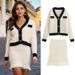 Women's Clothing Spring And Autumn New Casual Fashion Knitted Jacket High Waist Skirt Suit_ecoleips.com