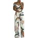 2026 New Spring Women's Clothing, Cross-Border European And American Jumpsuits, Off-Shoulder Printed Long Pants, Sexy_ecoleips.com