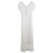 Aria Basics Aria Basics Short-sleeved Long Nightgown, Plus Size, Loose Fit, Foreign Trade Cotton Sleepwear, Feminine, Movie-style Home Wear,_ecoleips.com