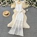 Women's Hollow out Crochet Lace Two Piece Set with Tassel Slimming Elegant Vest And Skirt Summer 2026_ecoleips.com