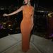 Ladies O-neck Hollow Out Backless Knitted Dress Casual Solid Color Sleeveless Summer Camisole Dress Beach Bikini Cover Up Dress_ecoleips.com