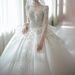 Women's Clothing New Bride Light Luxury Long Tail Slim Princess Long Sleeve Heavy Palace High End Texture_ecoleips.com