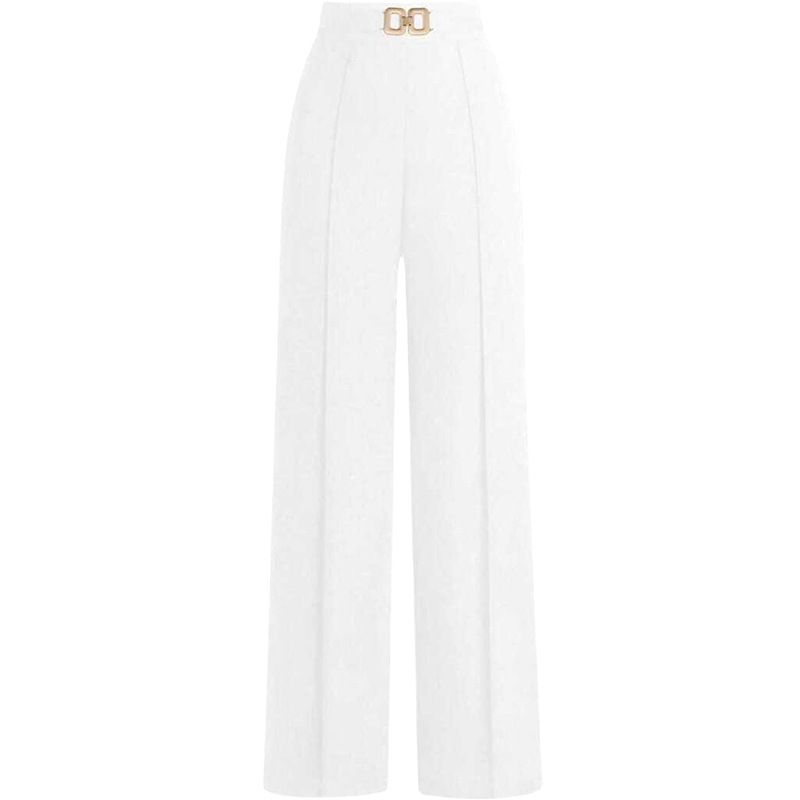 K High Waisted Commuting Slimming And Versatile Casual Wide Leg Trousers, Loose Business Women_ecoleips.com