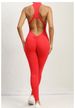 K One Piece Zipper Jumpsuit, Sports Jumpsuit, Hollowed Out Back, Running And Fitness Jumpsuit, Yoga Pants_ecoleips.com