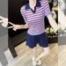 Women's Clothing Loose Slimming Shorts Two Piece Suit_ecoleips.com