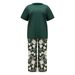 Women's Summer Fashion Casual Loose Printed Set T-Shirt And Pants Two Piece_ecoleips.com