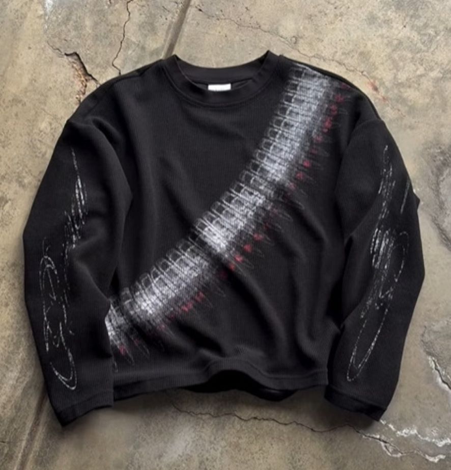 Women's Y2K round Neck Pullover T-Shirt Letter Print Gothic Loose Vintage Casual Top for All Seasons_ecoleips.com