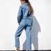 Aria Basics New Spring Autumn Women's Fashion European And American Style Suit Collar Pocket Decorated Waist-Cinching Straight-Leg_ecoleips.com