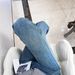 Women's High-Waisted Flannel-Lined Jeans – Winter Warm Straight-Leg Denim Pants With Vintage Wash (Blue, S-Xxl)_ecoleips.com