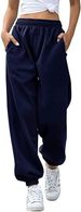 Women's Clothing Fashion Casual Sports Pants Versatile Sweatpants Jogger Pants Fleece Loose Long Pants Women_ecoleips.com