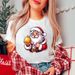 European And American Cross-border Foreign Trade Women's Clothing Christmas Merry Round Neck Printed Ladies Short Sleeve_ecoleips.com
