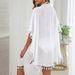 Women's Clothing Holiday Shirt Cardigan Tassel Loose Casual Bikini Beach Cover Up_ecoleips.com