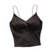 Popular Foreign Trade Product: V-neck Camisole With Ruffles, Beautiful Back Design, Built-in Chest Pads, Wrap-around_ecoleips.com