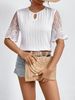 Women's Clothing Women's Fashionable Casual Patchwork Shirt Spring Autumn Lace Top For Formal & Casual For Women_ecoleips.com