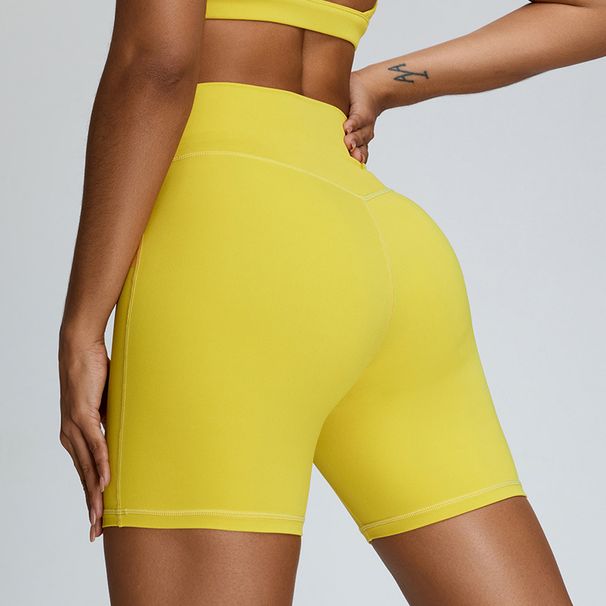 Women's Clothing New Nude Yoga Pants Women's Peach Hip Lifting Sports Shorts Four Point Outdoor Running Quick Drying Fitness Pants_ecoleips.com